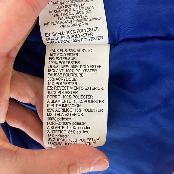 Roxy Size 10 Girls Snowboarding Skiing Jacket Coat Parka Winter Warm Pink Blue - Picture 8 of 8